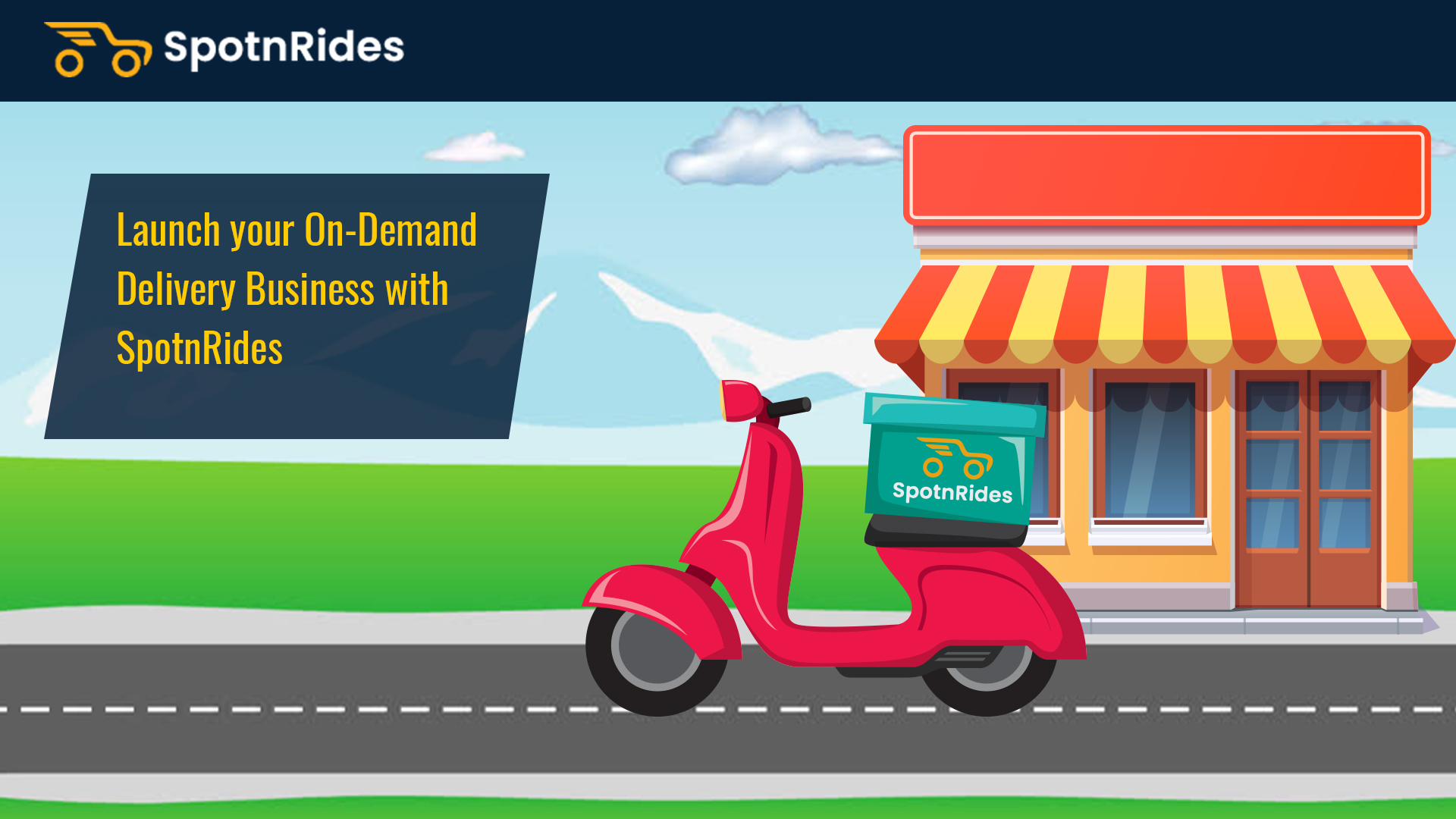 Launch your On-Demand Food Ordering and Delivery Business with SpotnRides
